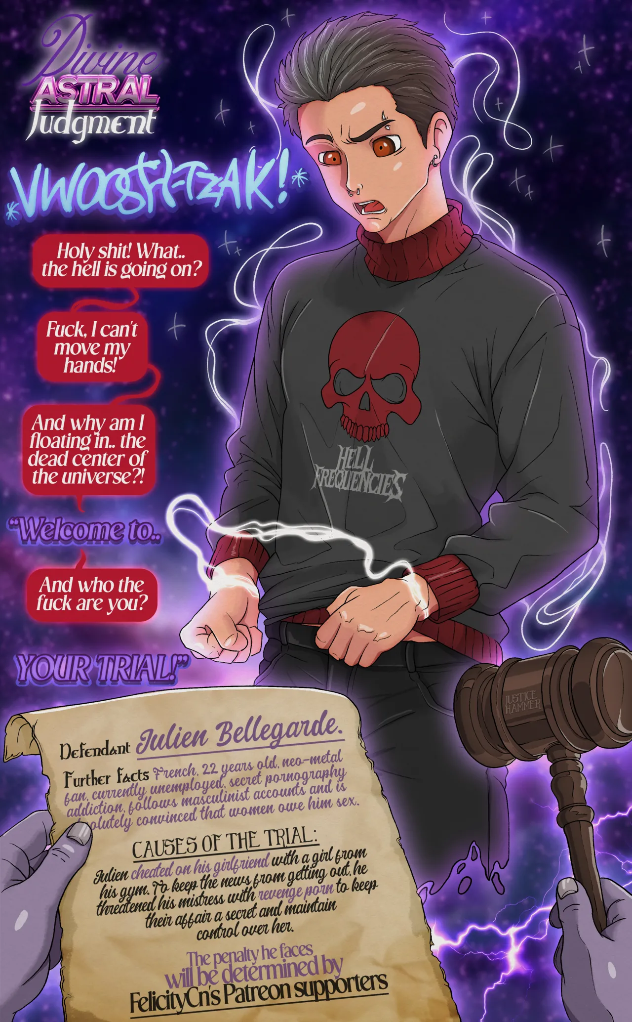 Divine Astral Judgment: Julien Bellegarde, Cheater page 1 full