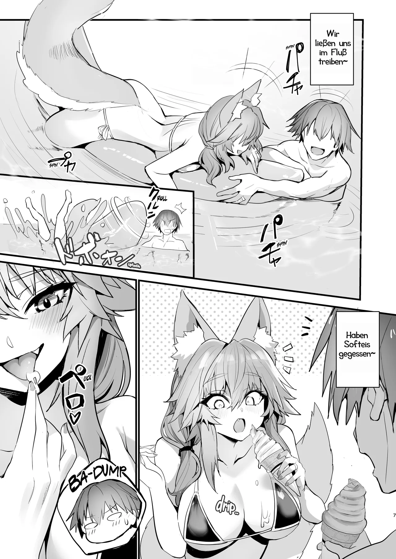 Manatsu no Pool Date Tamamo-chan | Badespaß mit Tamamo page 7 full