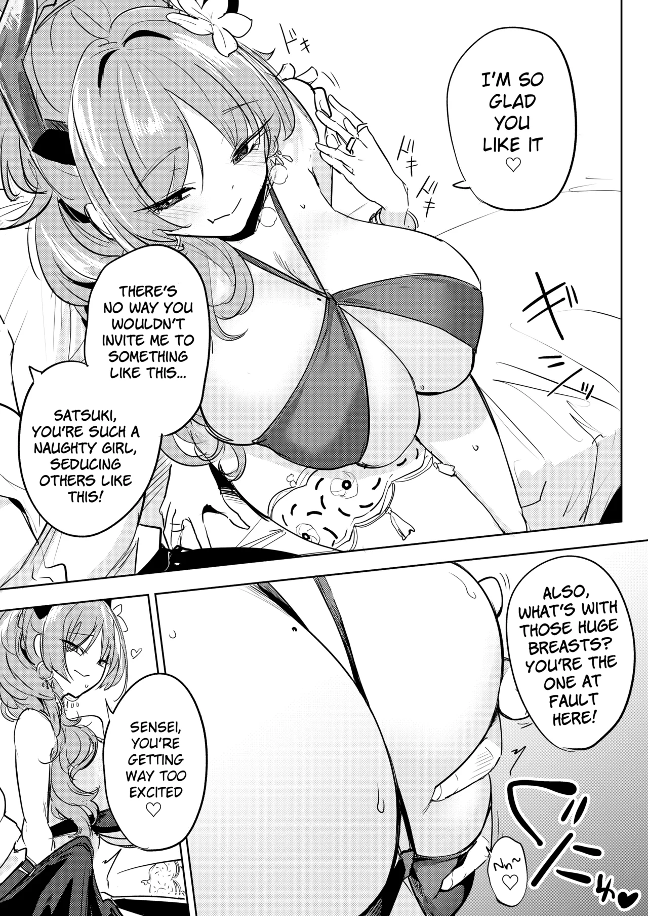 Satsuki no Mizugi ga Ecchi Sugiru no ga Warui | It's Your Fault for Wearing such a Sexy Swimsuit, Satsuki! page 4 full