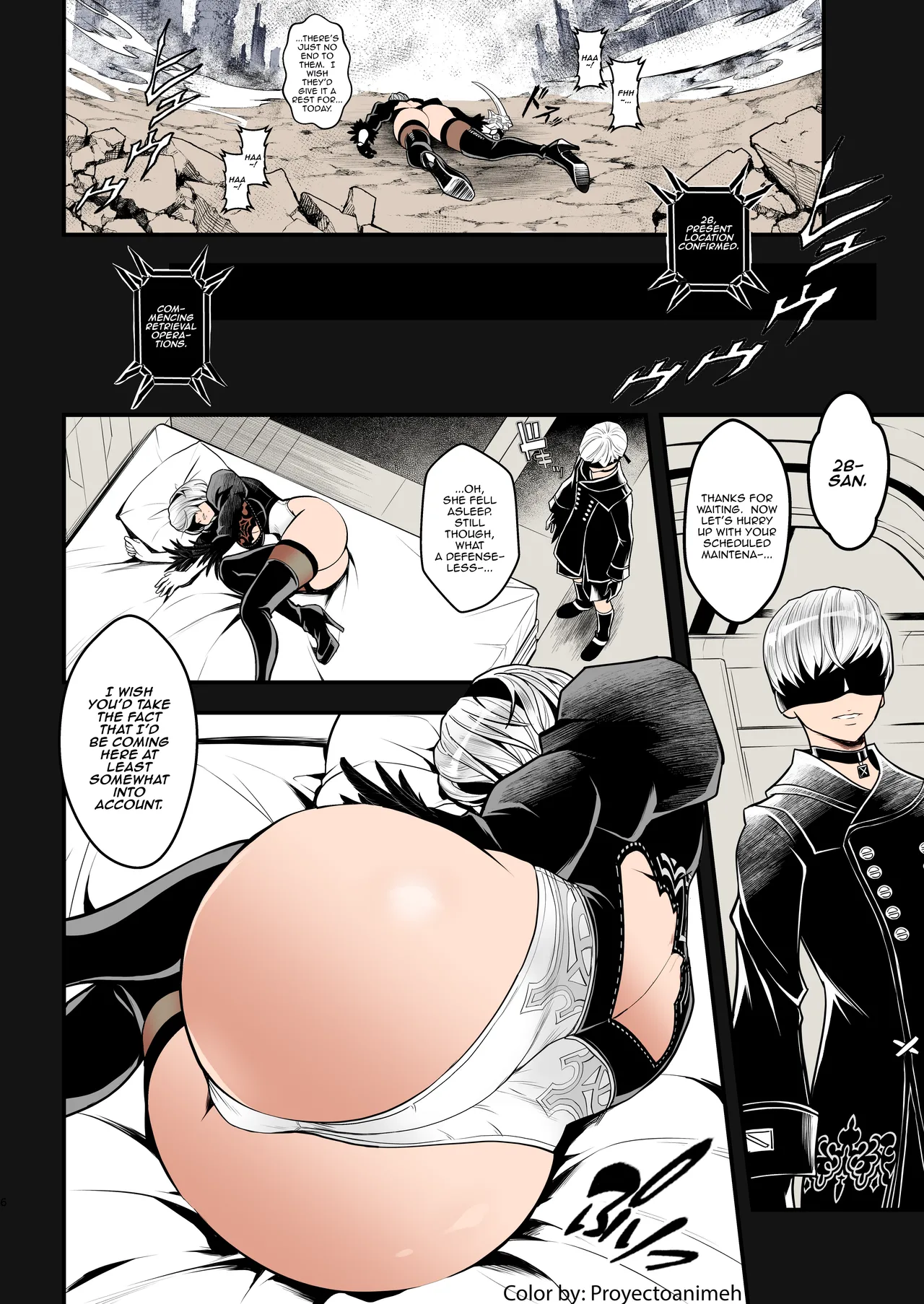 Onna Senshinokyuusoku   Female Warrior Rest   Colorized page 6 full