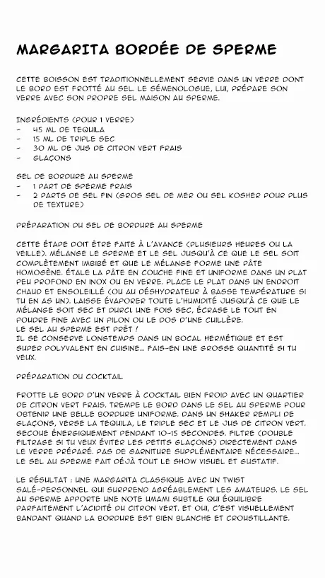 SEMENOLOGY - The semen bartender's handbook page 11 full