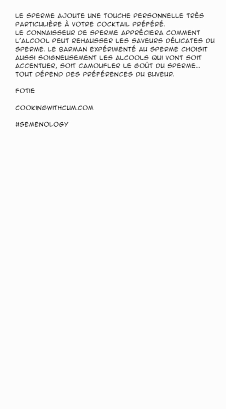 SEMENOLOGY - The semen bartender's handbook page 5 full