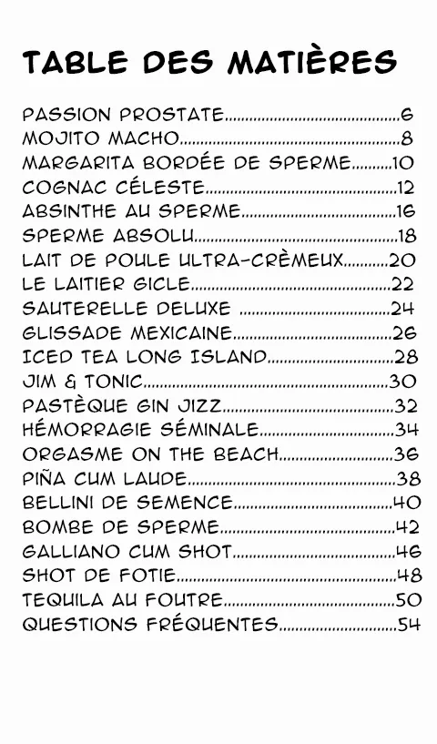 SEMENOLOGY - The semen bartender's handbook page 6 full