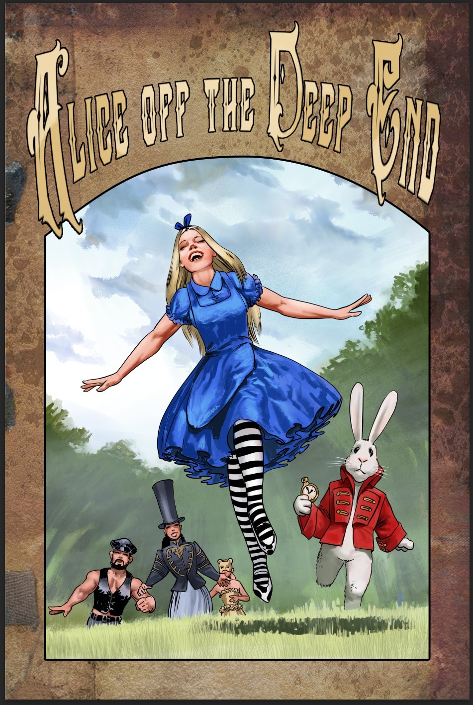 Alice off the deep end 2025 Alice in Wonderland Parody page 1 full