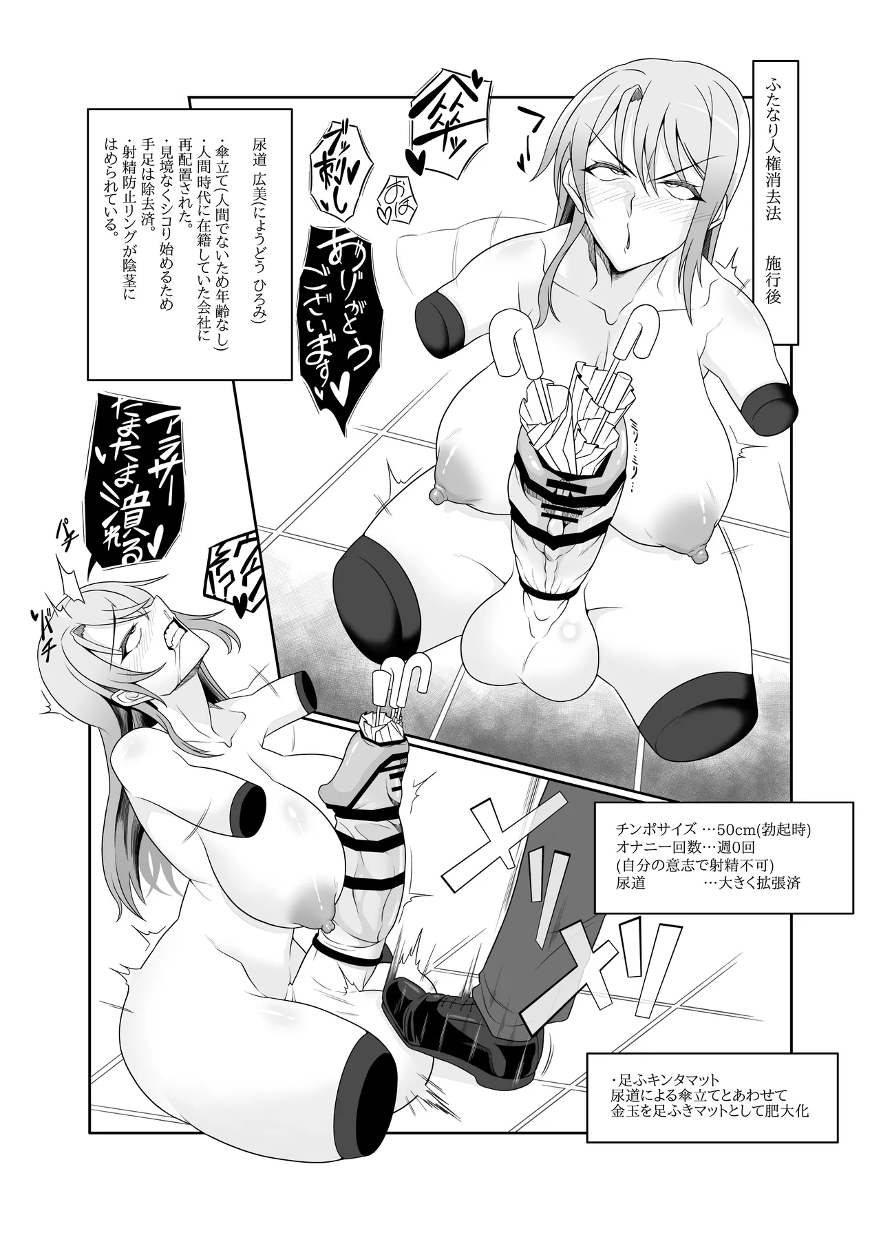 ふたなり人権消去法 傘立て編 page 3 full