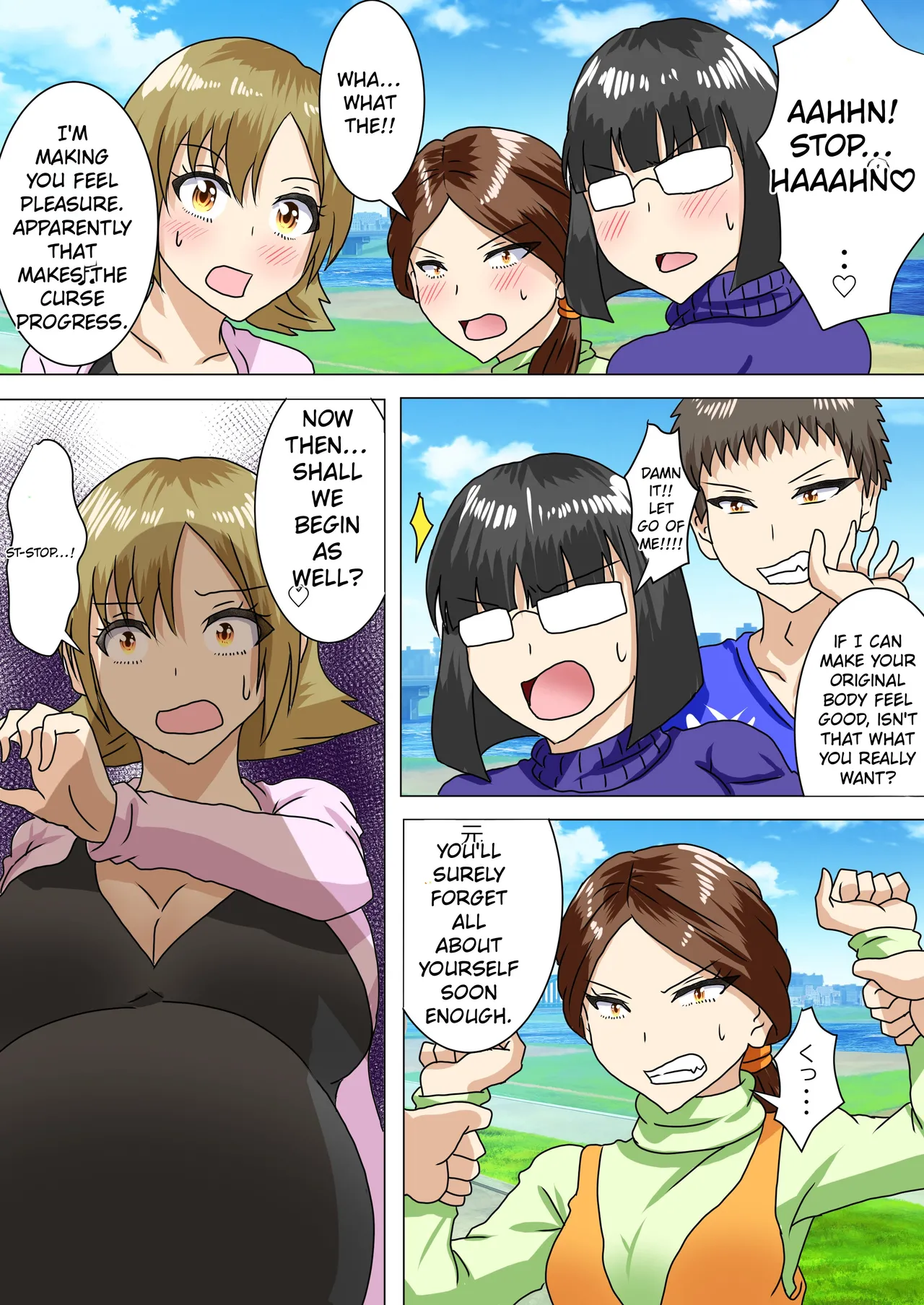 When I woke up this morning, I had turned into a pregnant woman with huge breasts… page 11 full