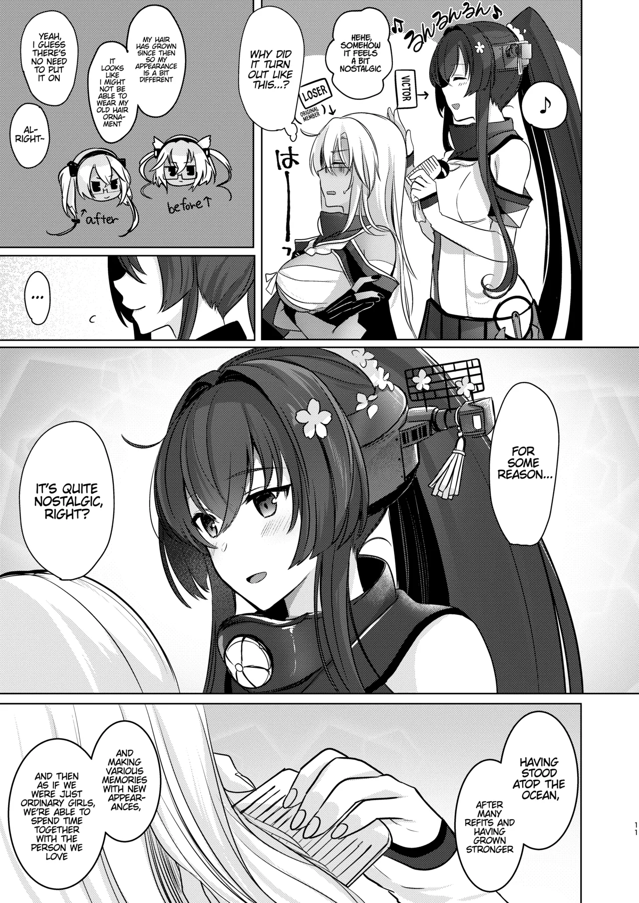 Musashi-san's Nighttime Affairs: Nostalgic Uniform page 12 full