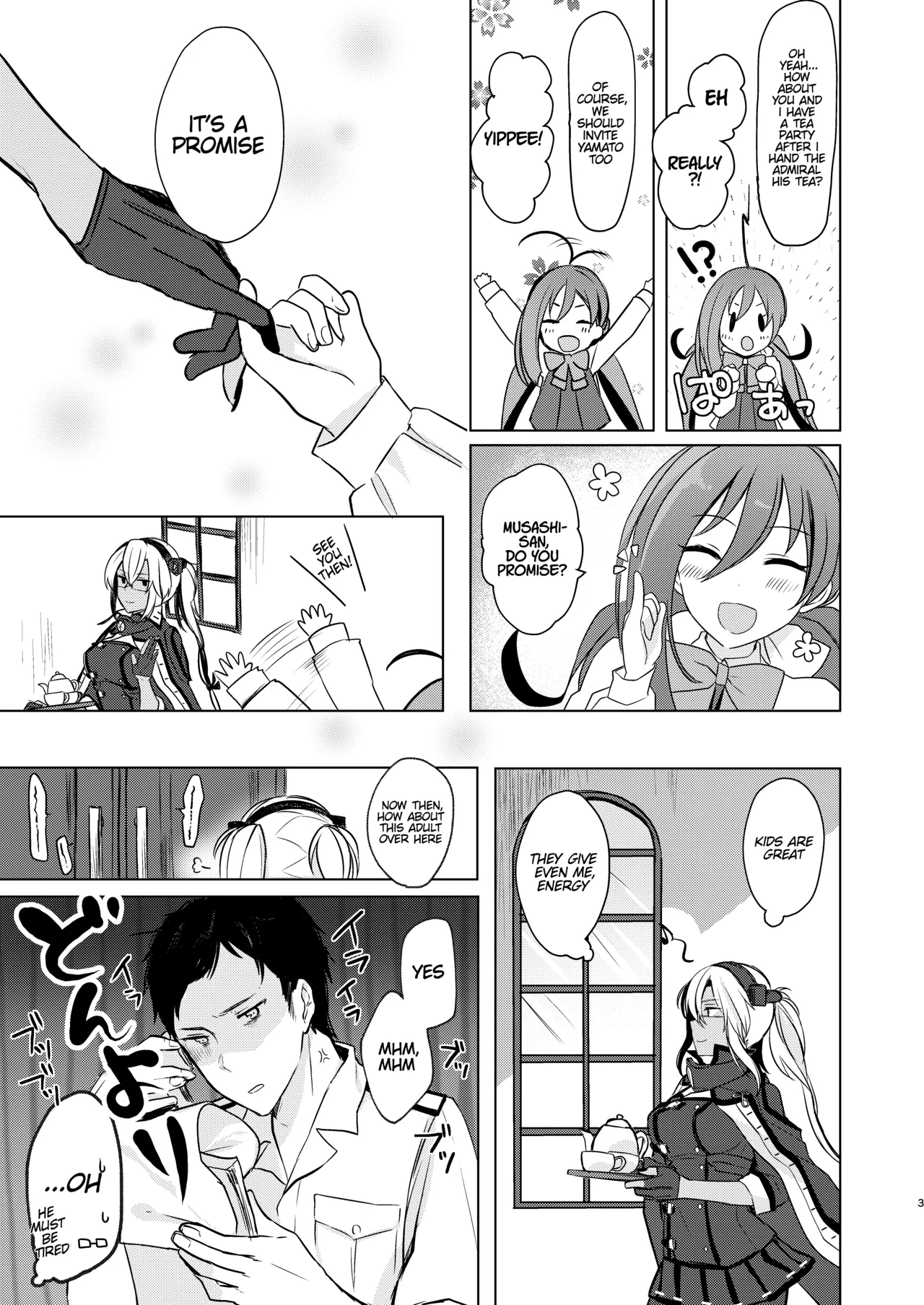 Musashi-san's Nighttime Affairs: Nostalgic Uniform page 4 full