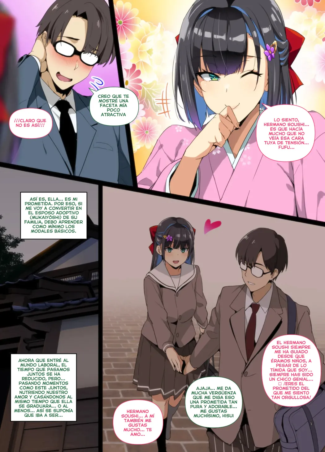 NTR de una damisela japonesa tradicional de la ceremonia del té page 4 full