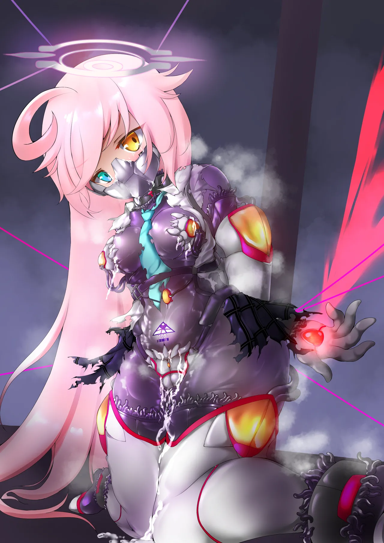 小鸟游星野抵抗着使她转化为PMC士兵的触手服 page 9 full
