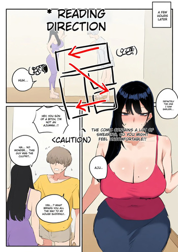 [kkan] Comic about giving proper discipline to the downstairs neighbor lady... (complete edition) [English] [MTL] [AI COLORED] cover
