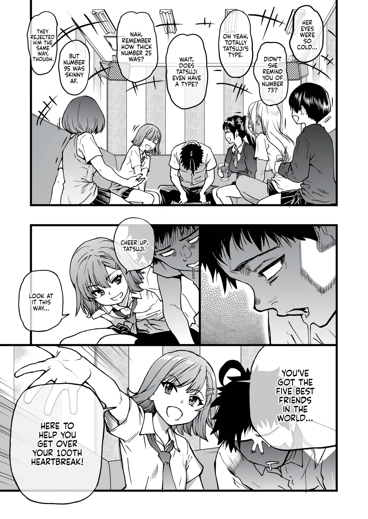 100-Kai Furareta Zetsubou-teki ni Motenai Ore o Awarenda Kareshi Ari Onna Tomodachi ga Nandemo Eroi Koto Yarasete Kureta!! | Pity Party in My Pants page 8 full