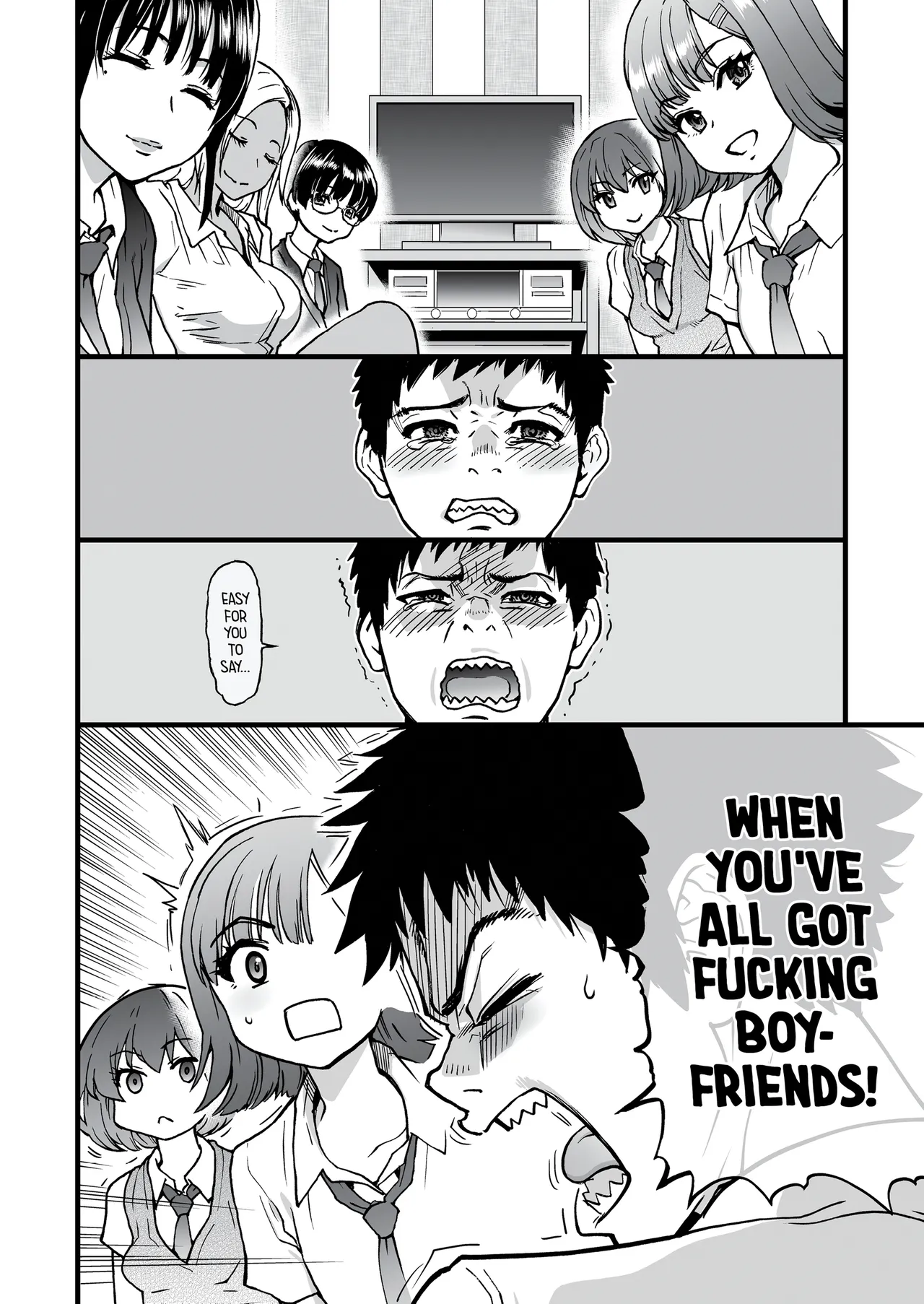 100-Kai Furareta Zetsubou-teki ni Motenai Ore o Awarenda Kareshi Ari Onna Tomodachi ga Nandemo Eroi Koto Yarasete Kureta!! | Pity Party in My Pants page 9 full