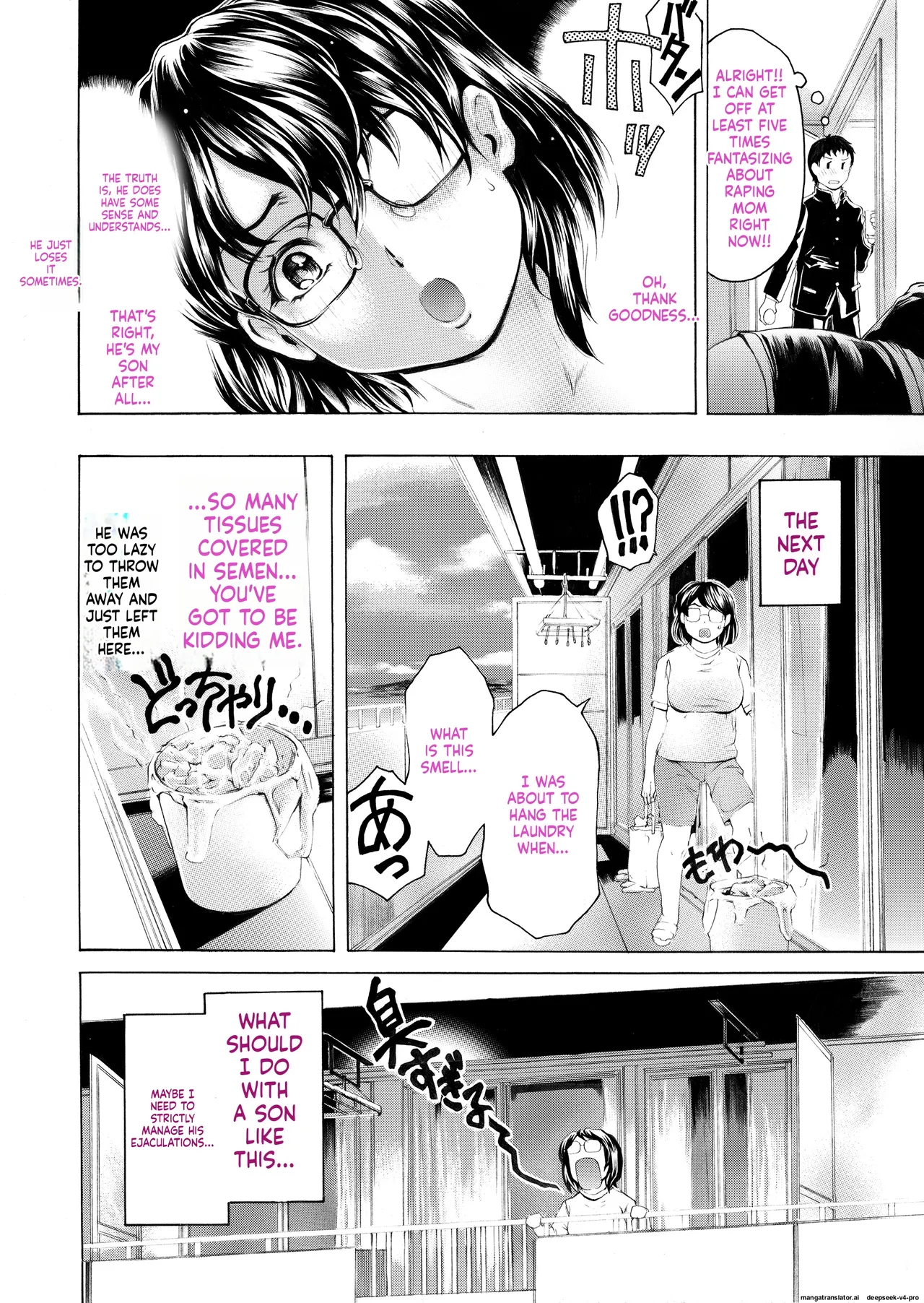 Musuko ni Mainichi Shitsukoku Semararete, Shikatanaku 3-ka ni Ikkai Seiyoku Shori Shite Yattemasu page 12 full