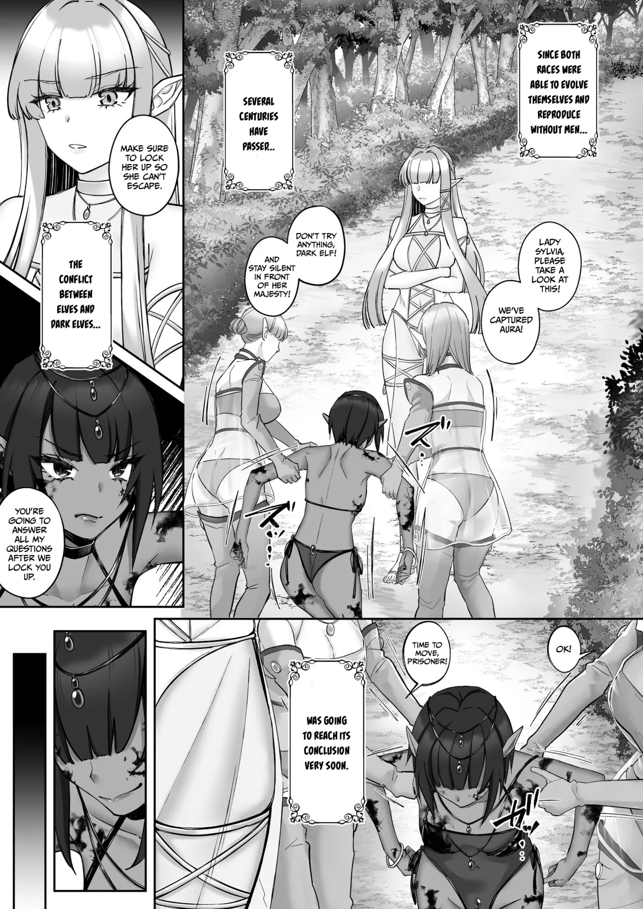 Elf Kanraku ~Elf ni Ecchi na Inmon o Tsukete Les Ochi Saseru~ page 4 full