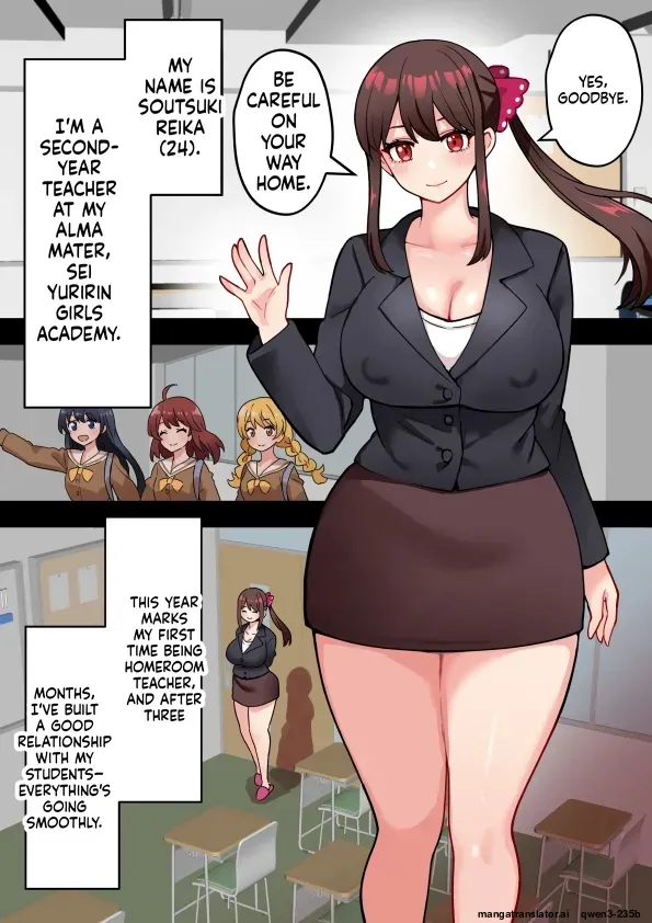 Futanari Teacher at a Girls' School Destroys the Class with Her Cock page 4 full