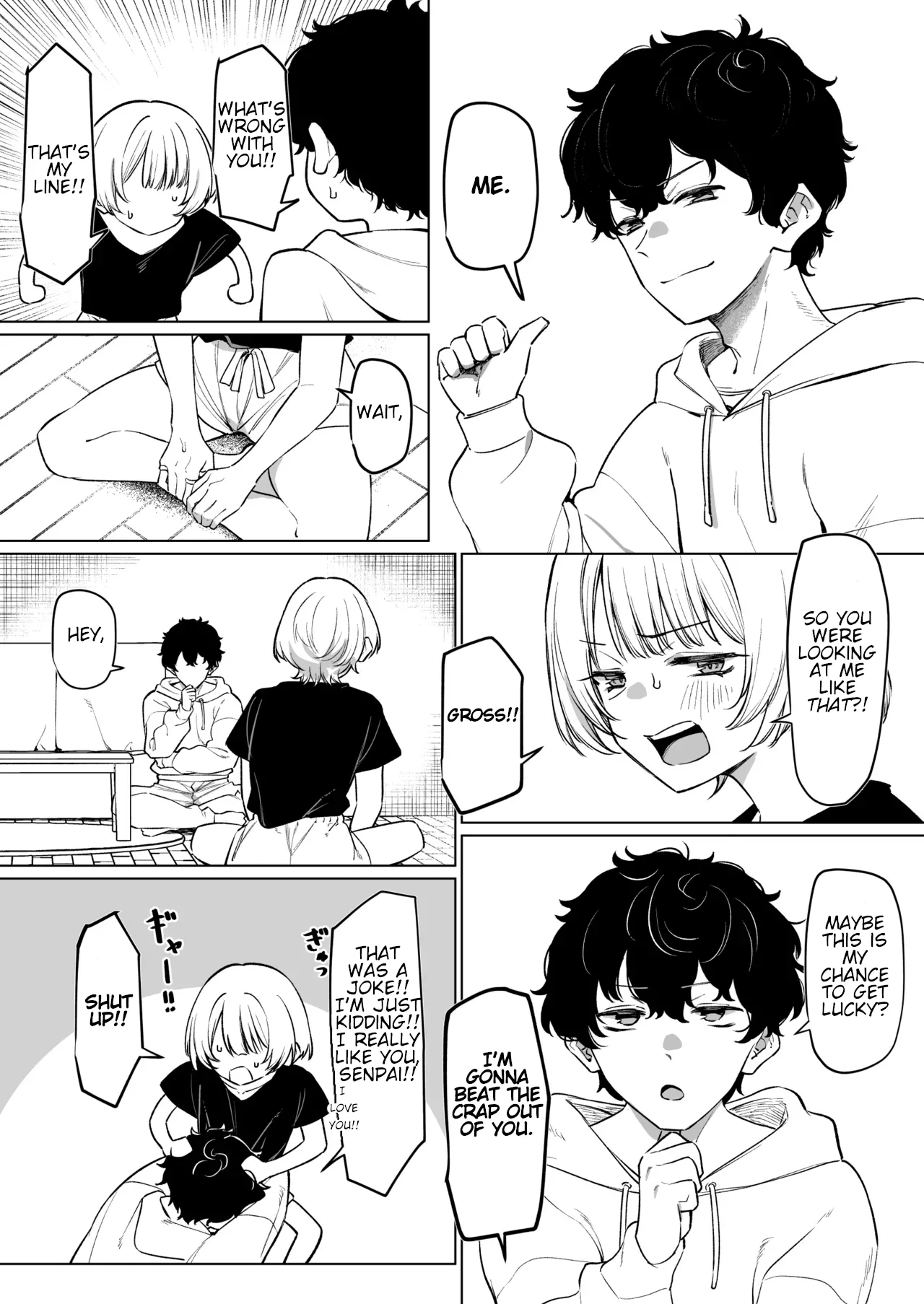 The Story of Earning Money with a Video of Steamy French Kissing with my Senpai page 5 full