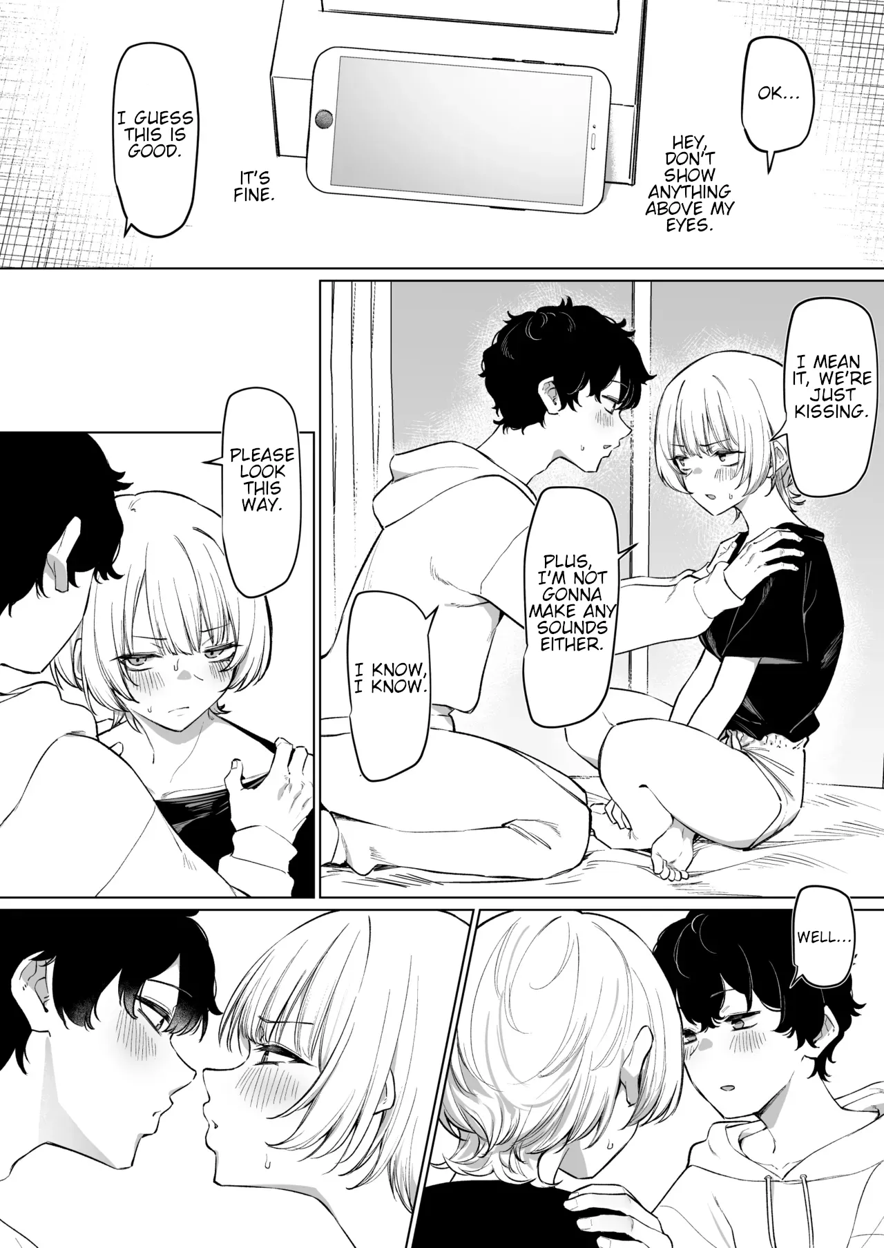 The Story of Earning Money with a Video of Steamy French Kissing with my Senpai page 8 full