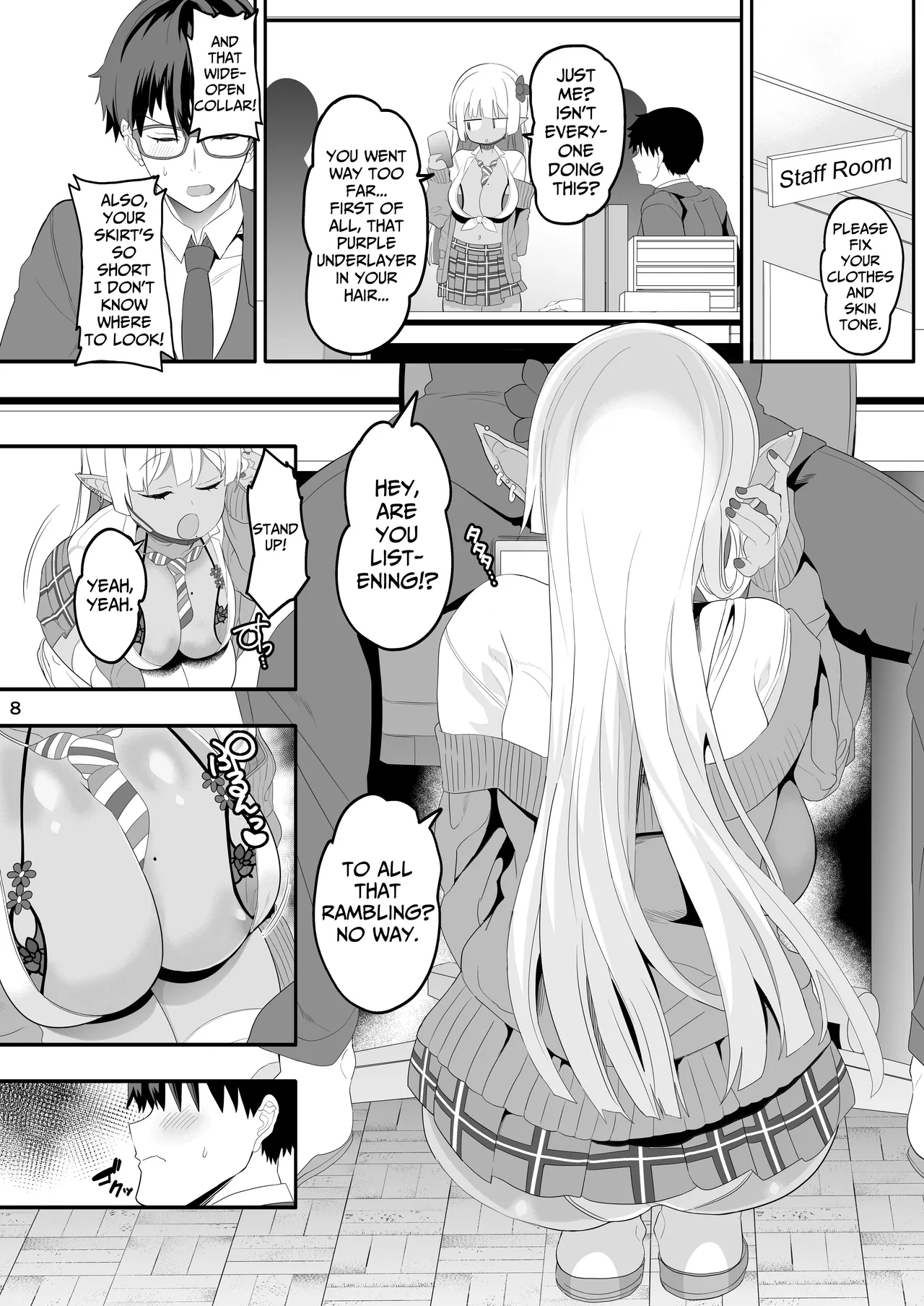 Kanzen ni Gal Ochi Shita Ryuugakusei Elf no Shidouhou | How To Train An Elf Exchange Student Who Has Become A Total Gyaru page 8 full