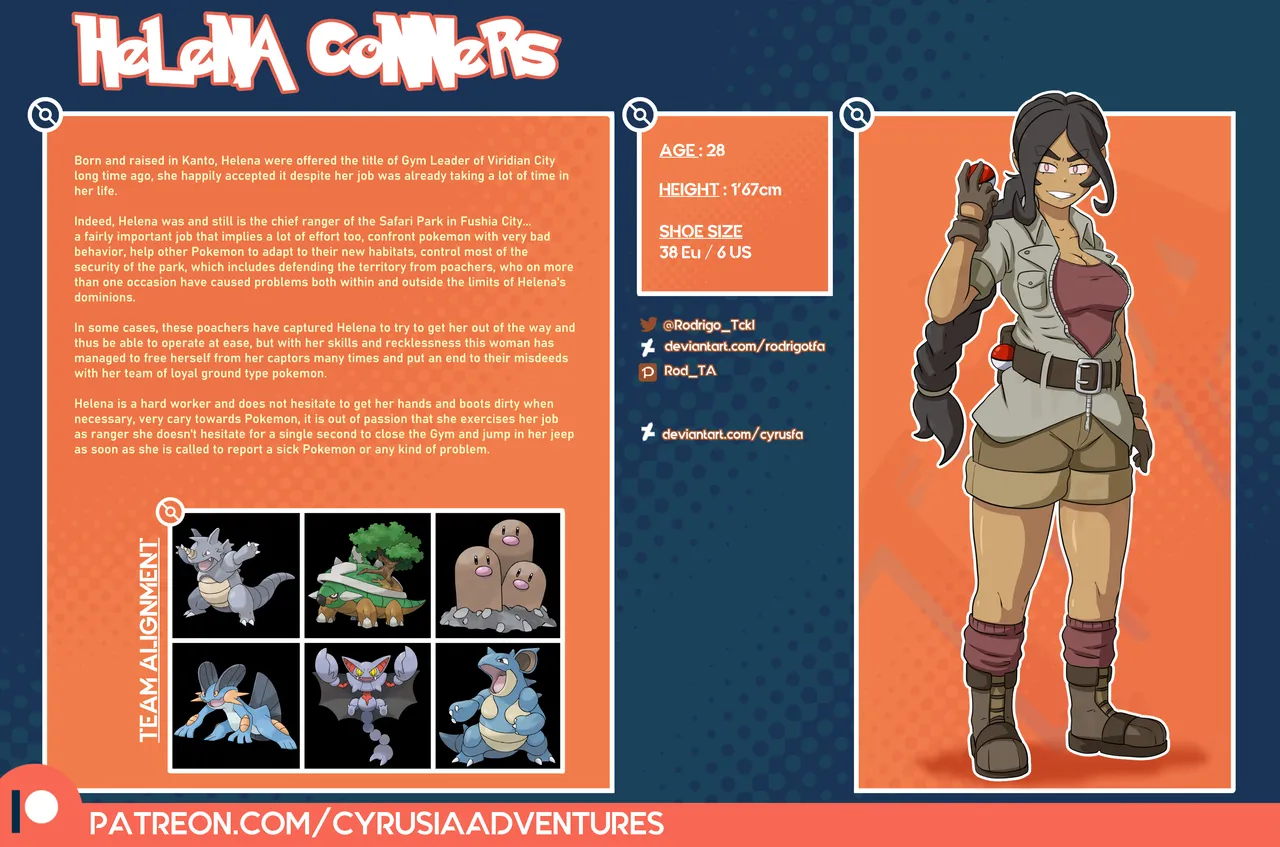 1. Cyrusia's Adventures / Lore Infos / Character Sheets / New Gym Leaders page 2 full