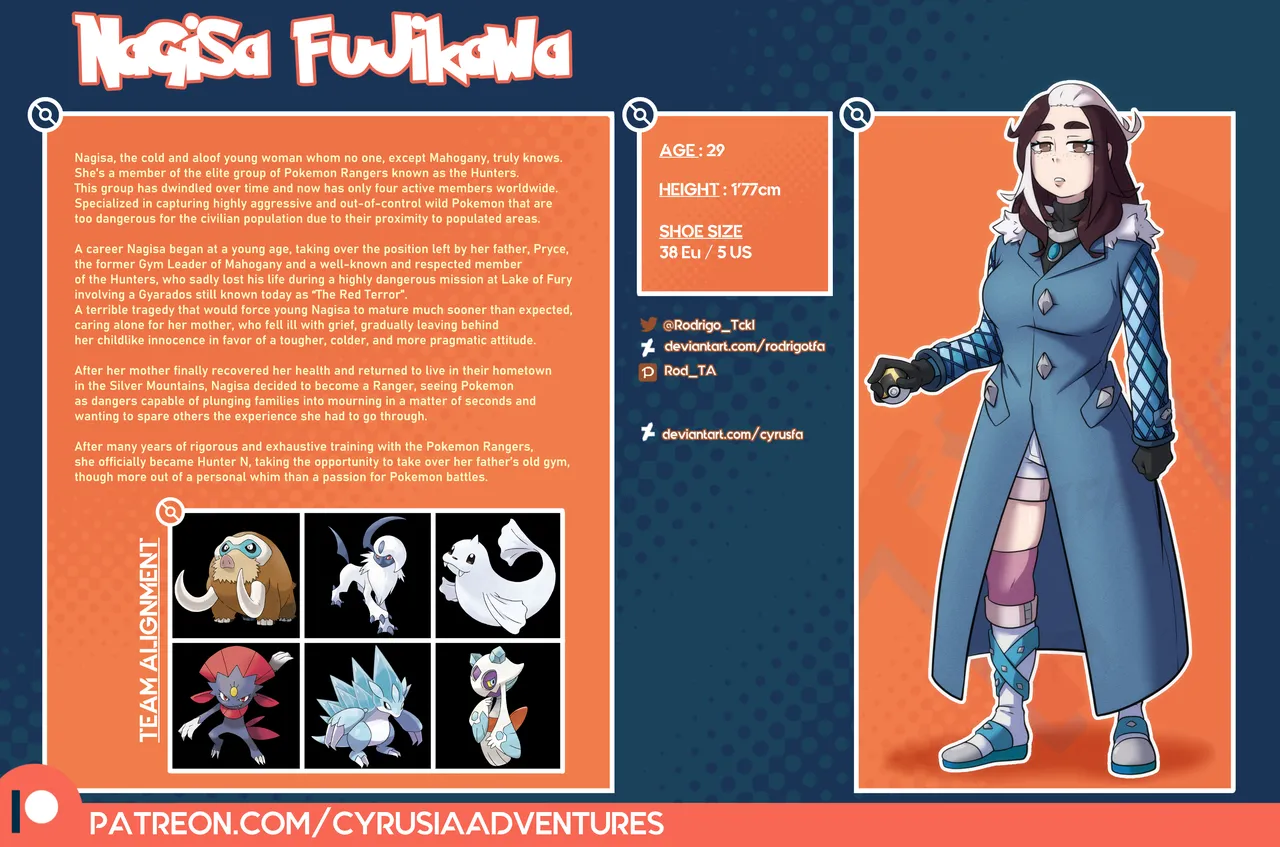 1. Cyrusia's Adventures / Lore Infos / Character Sheets / New Gym Leaders page 7 full