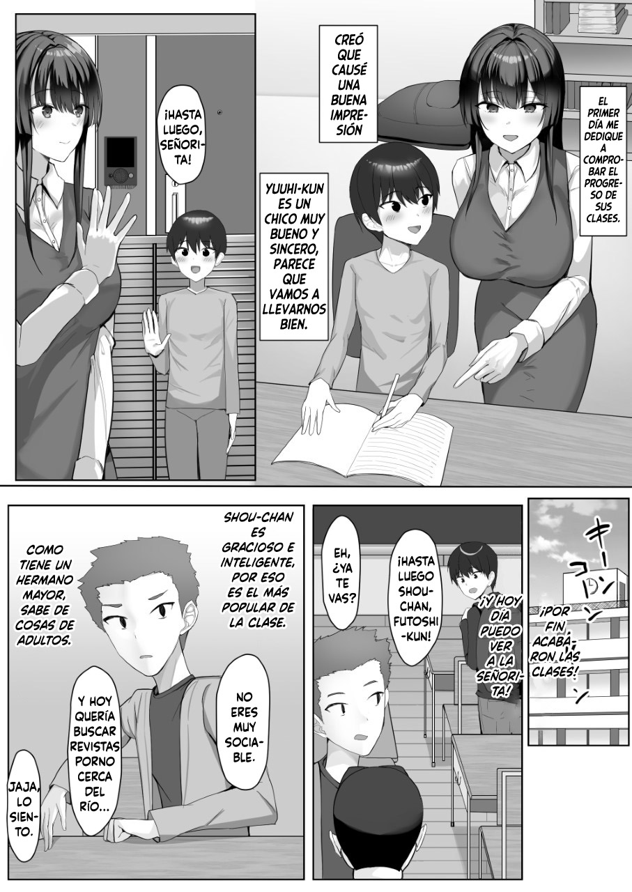 Boku ga Saki ni Suki datta Kateikyoushi no Onee-san ga Tomodachi ni Yokodori Sareteta｜La profesora que me gustaba me fue robada por mis amigos page 6 full