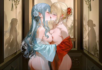 [薯条爱吃薯片]  【前戏+正戏1+正戏2】织女*2和憋了一年的牛郎 [AI Generated] cover