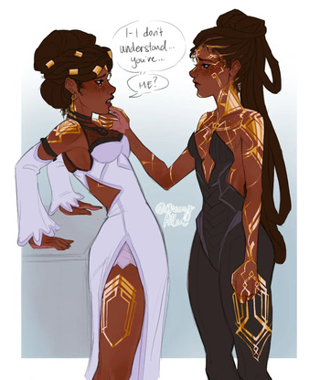 [cherrypiled] S2 Mel meeting S1 Mel (Arcane: League of Legends) cover