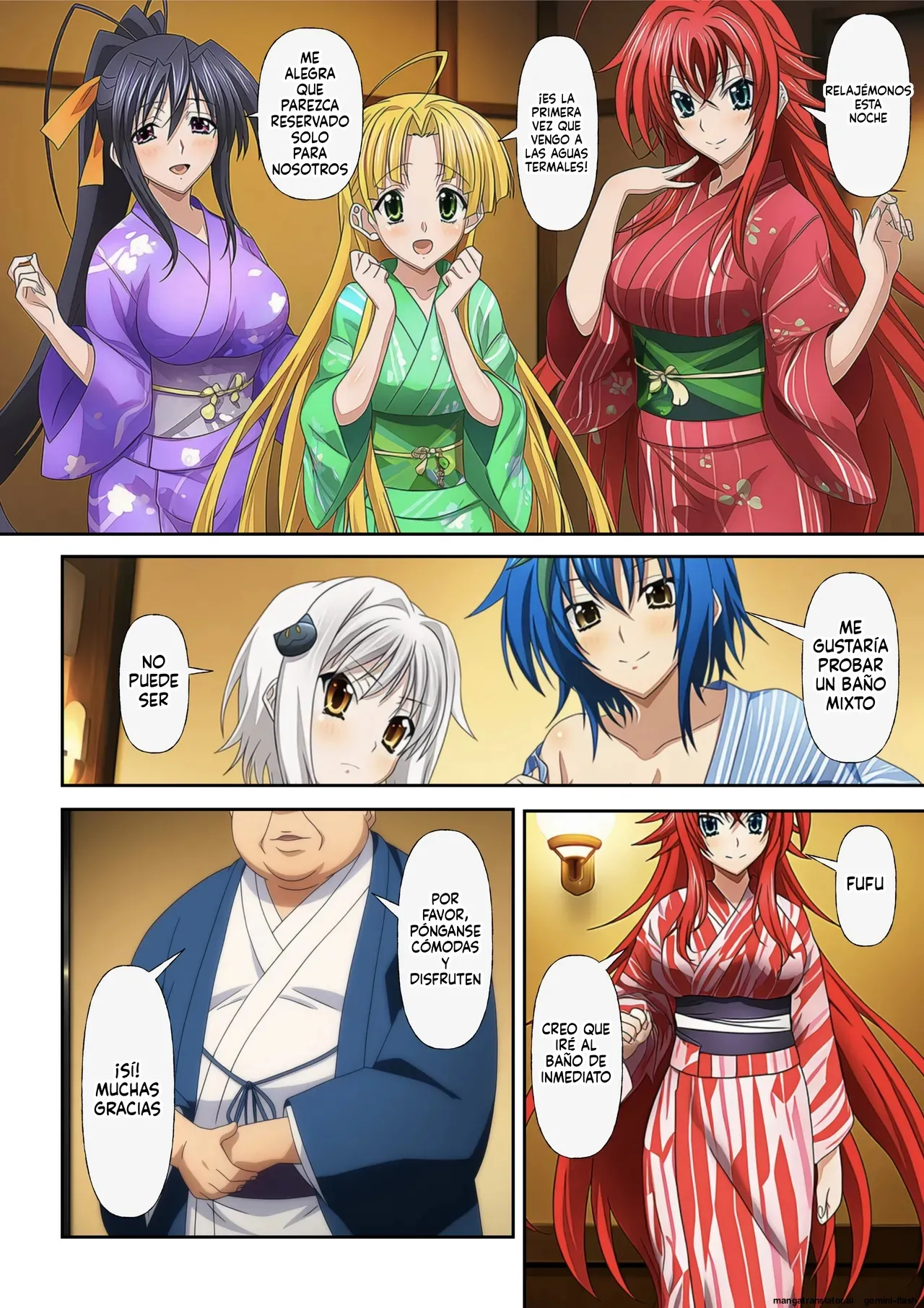 Harem Hot Spring High School DxD page 2 full