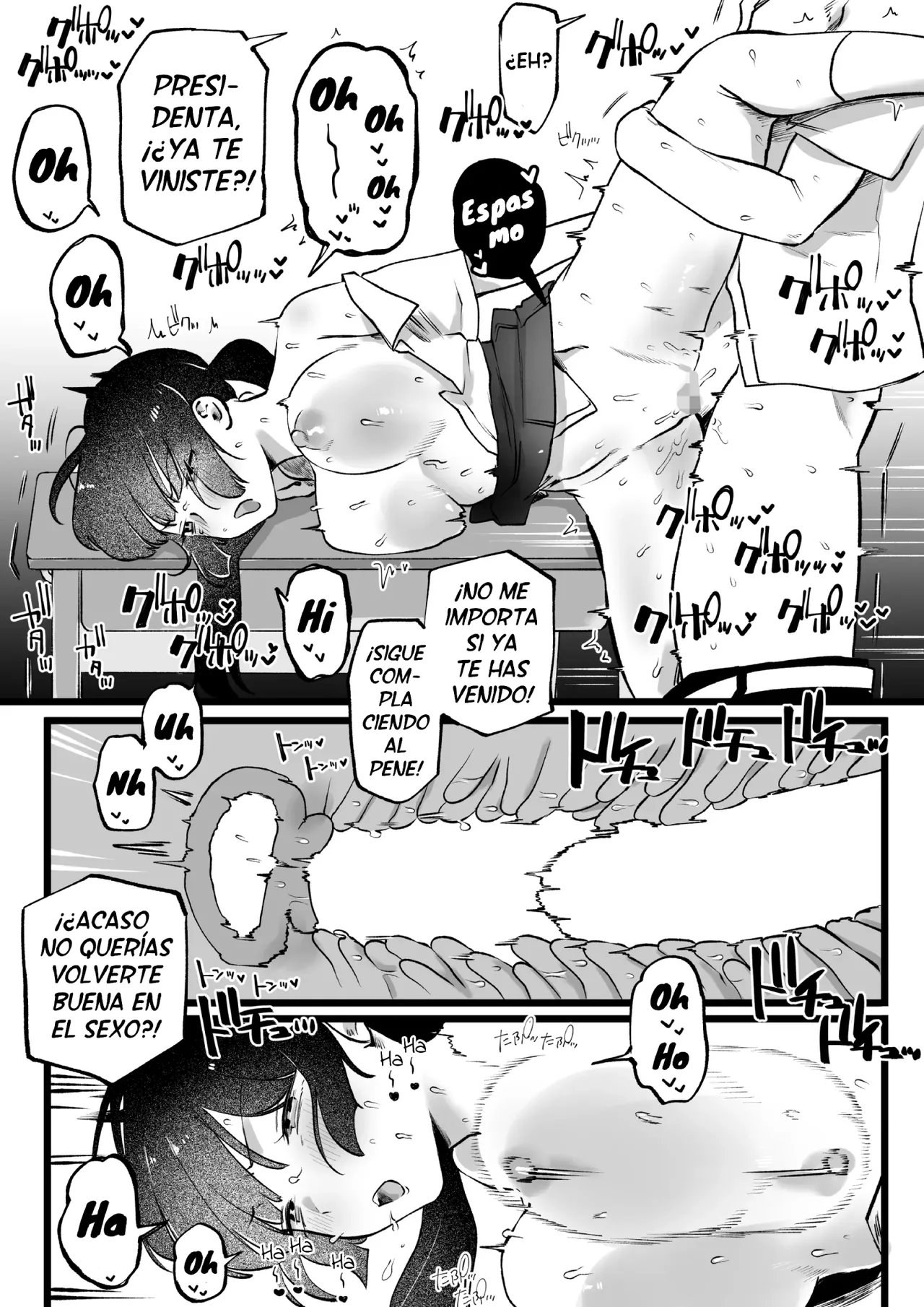 Entrenamiento especial secreto de sumisión con la presidenta - Iincho-san to Himitsu no Kobi Tokkun page 3 full