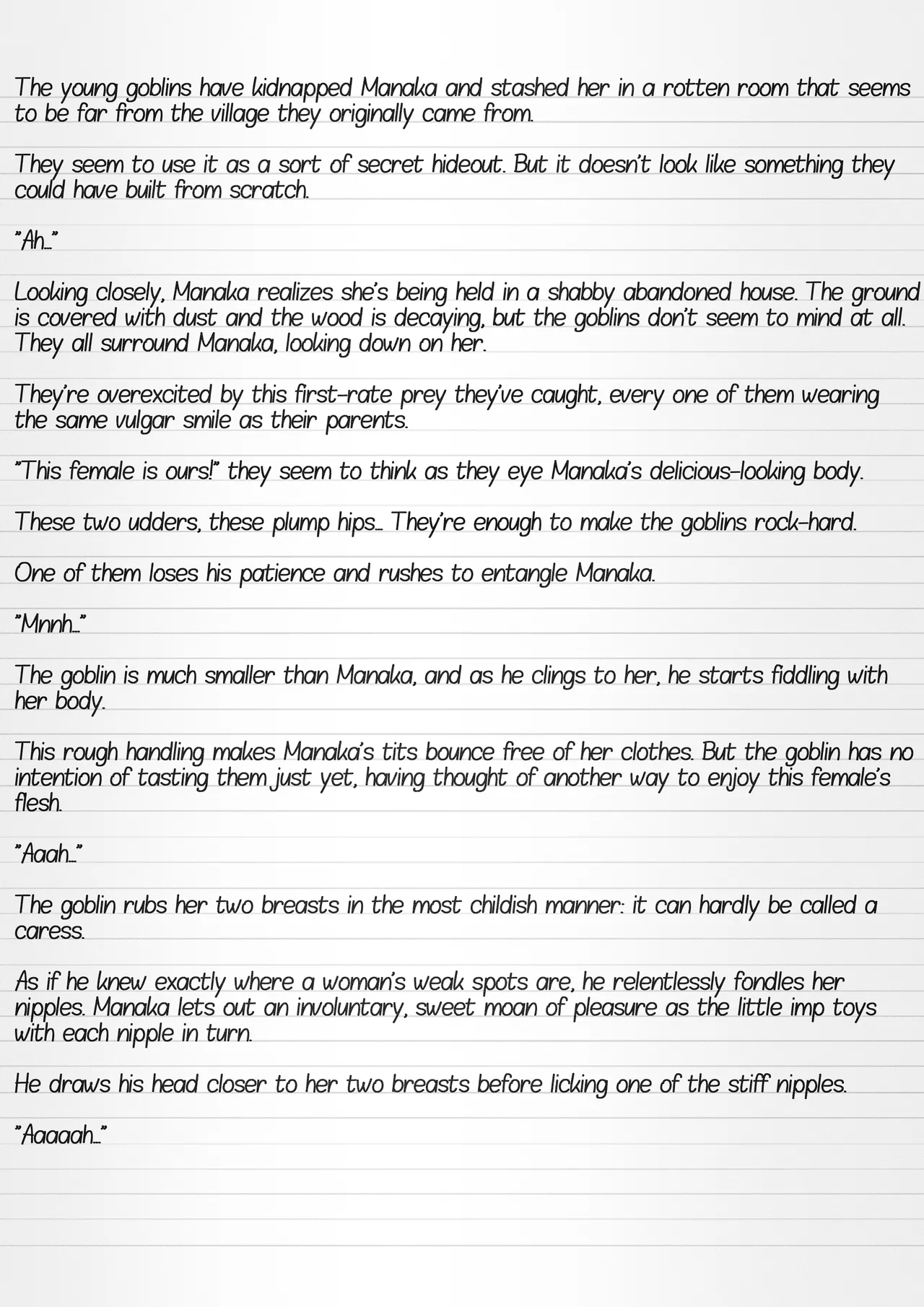 Misuke's Short Stories 36 - Manaka & Young Goblins page 2 full