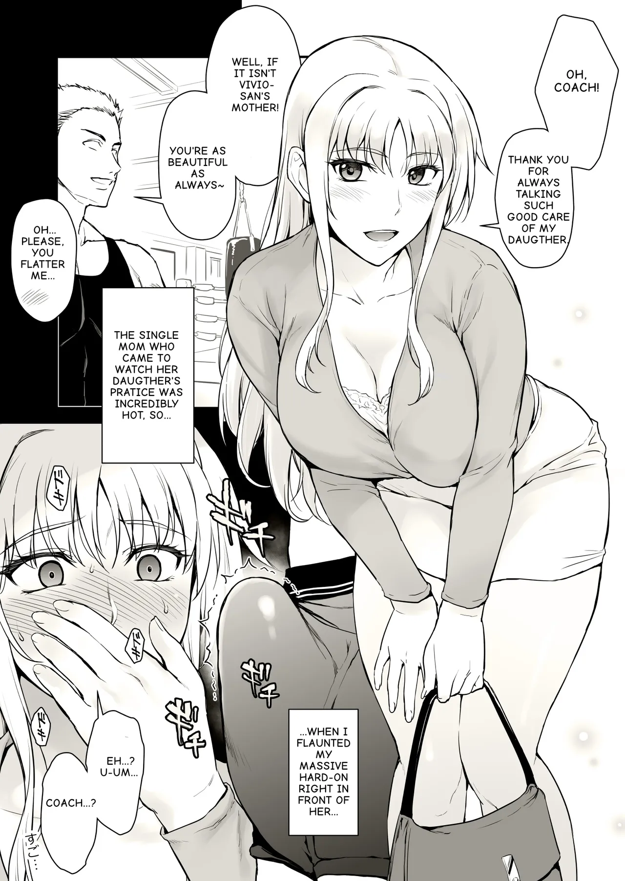 Eroi Oku-san ni Onibokki o Misetsukete Mitara I What happened when I flaunted a raging hard-on to my horny wife - page 1 full