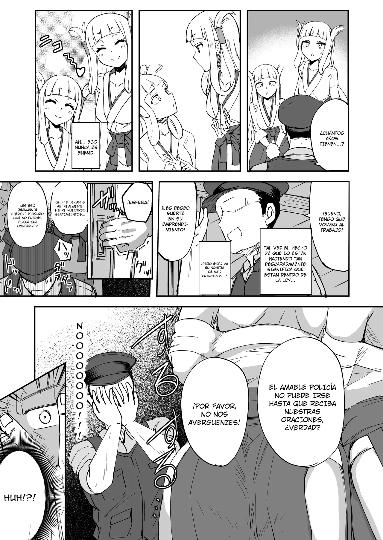 Futanari Futago Miko Tamahou-chan to Tamaran-chan｜Shuho-chan y Shuran-chan, Las Sacerdotisas Gemelas del Santuario Futanari page 7 full