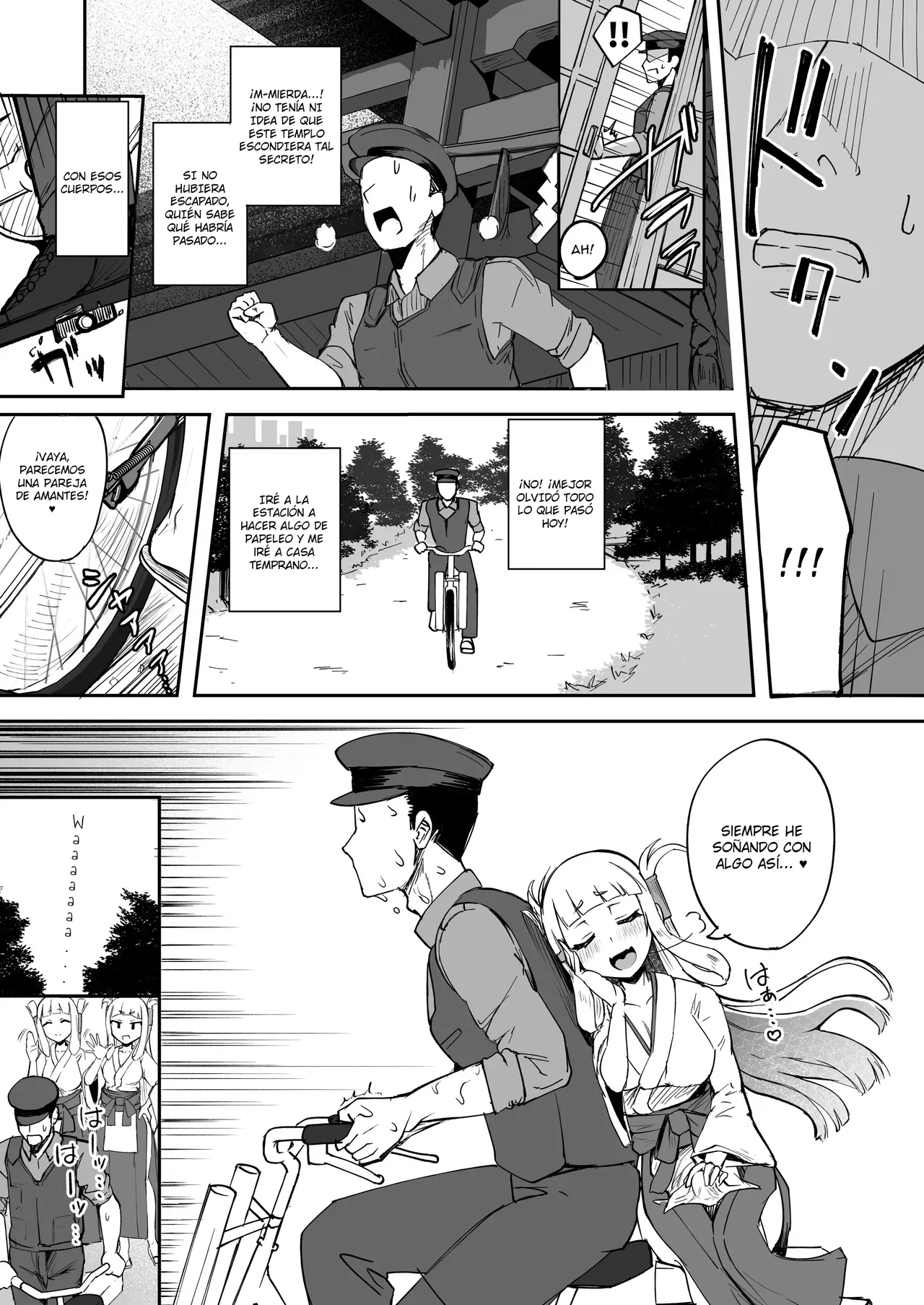 Futanari Futago Miko Tamahou-chan to Tamaran-chan｜Shuho-chan y Shuran-chan, Las Sacerdotisas Gemelas del Santuario Futanari page 9 full