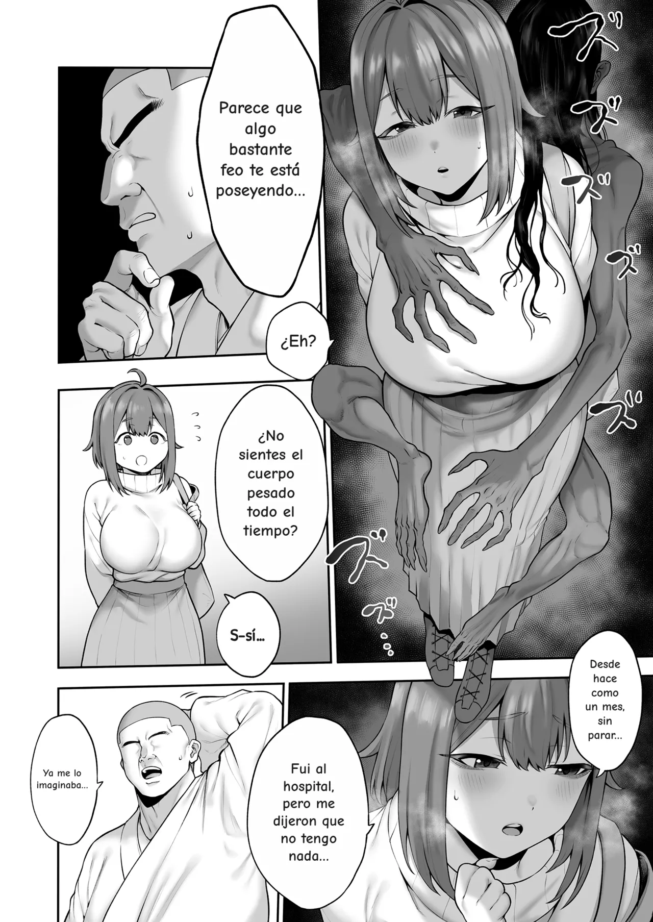Muchi Muchi Tennen Joshidaisei no Dosukebe Jorei Taikenroku | Crónica del cochino exorcismo de una universitaria ingenua, tetona y despistada page 5 full
