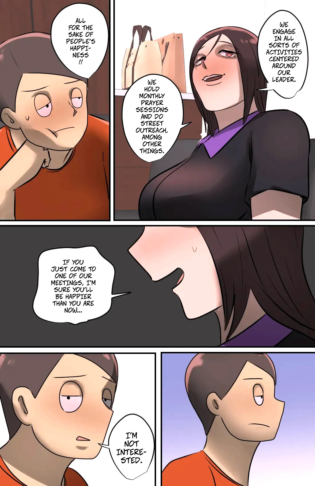 A Saleswoman Interrupted Me While I Was Jerking-Off -- Genkan o Aketara Iru Kanyuu Oba-san page 7 full