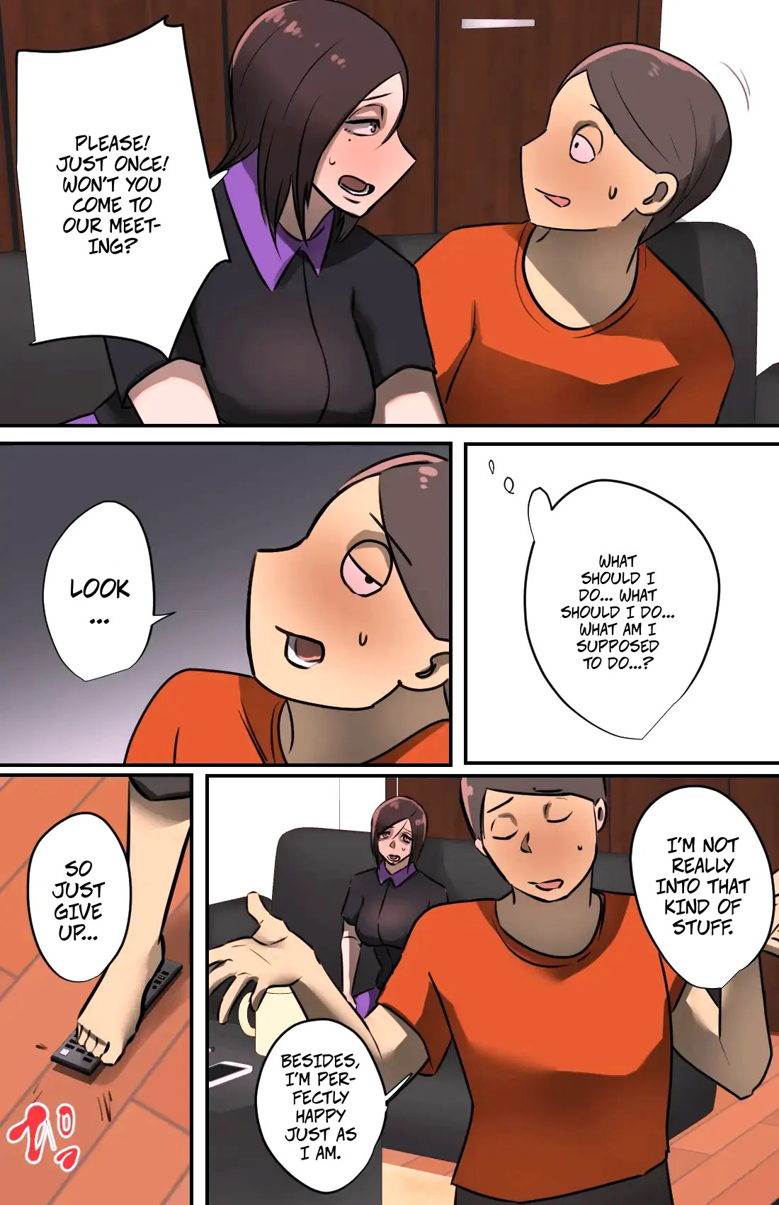 A Saleswoman Interrupted Me While I Was Jerking-Off -- Genkan o Aketara Iru Kanyuu Oba-san page 9 full