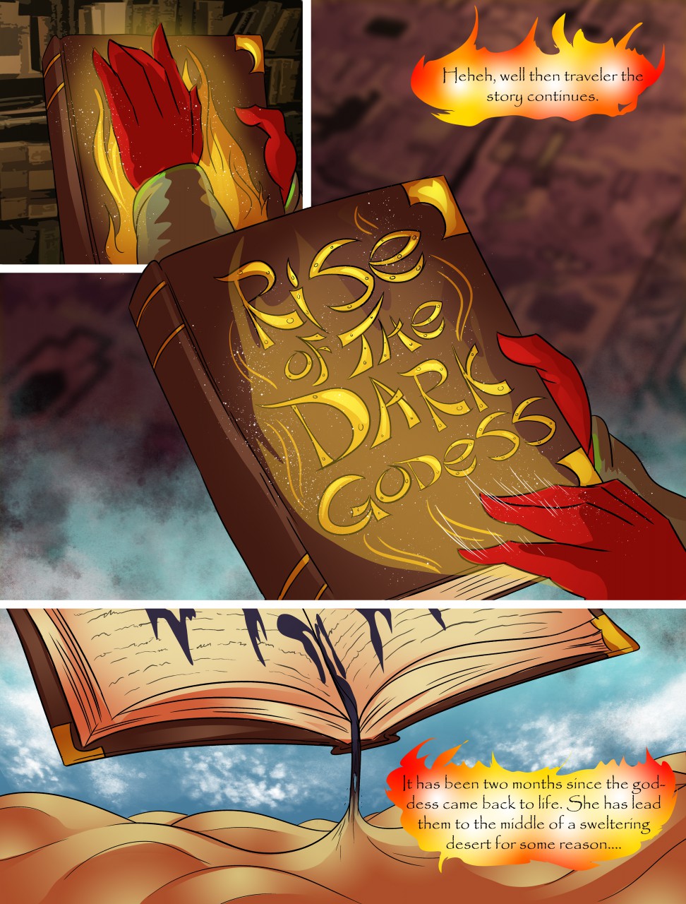 Firedrive24 Comic: Rise of the Dark Goddess CH:1-5 page 1 full