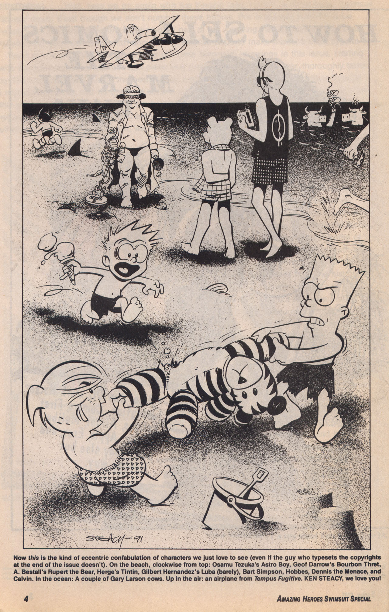Amazing Heroes Swimsuit 1991 page 4 full