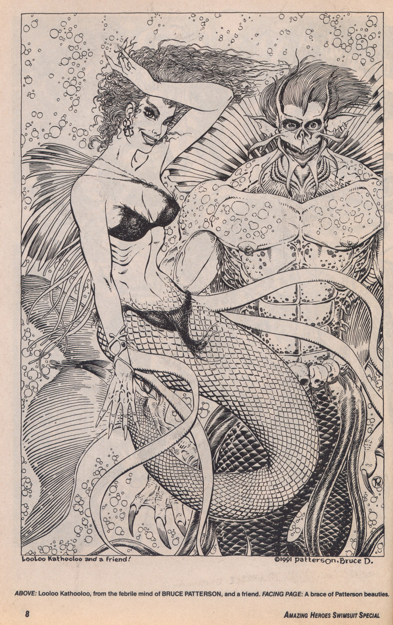 Amazing Heroes Swimsuit 1991 page 8 full