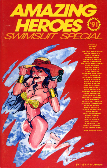 Amazing Heroes Swimsuit 1991 cover