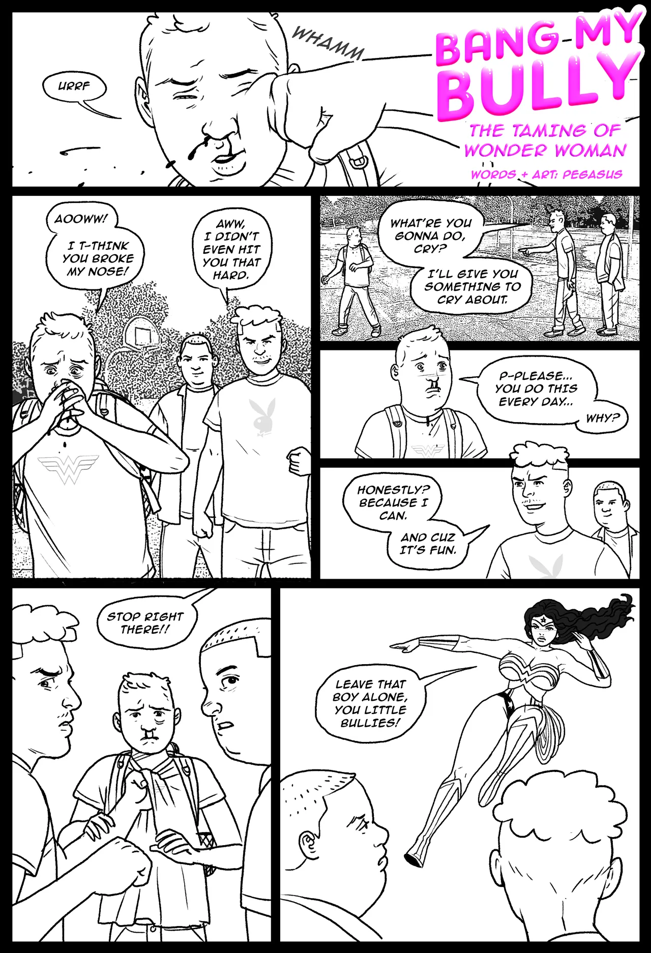 Bang My Bully - Taming of Wonder Woman page 1 full