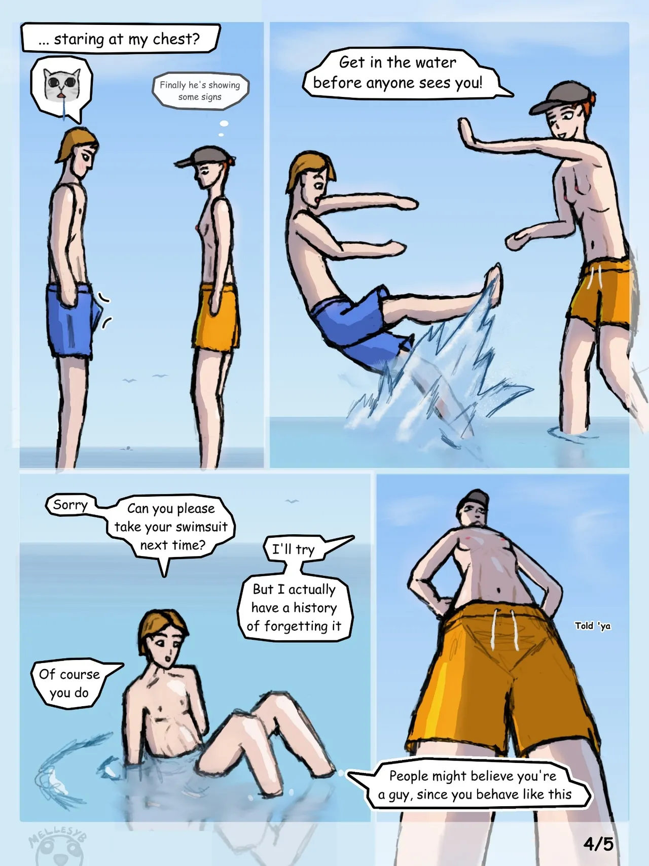 The girl who doesn't want to wear tops page 4 full