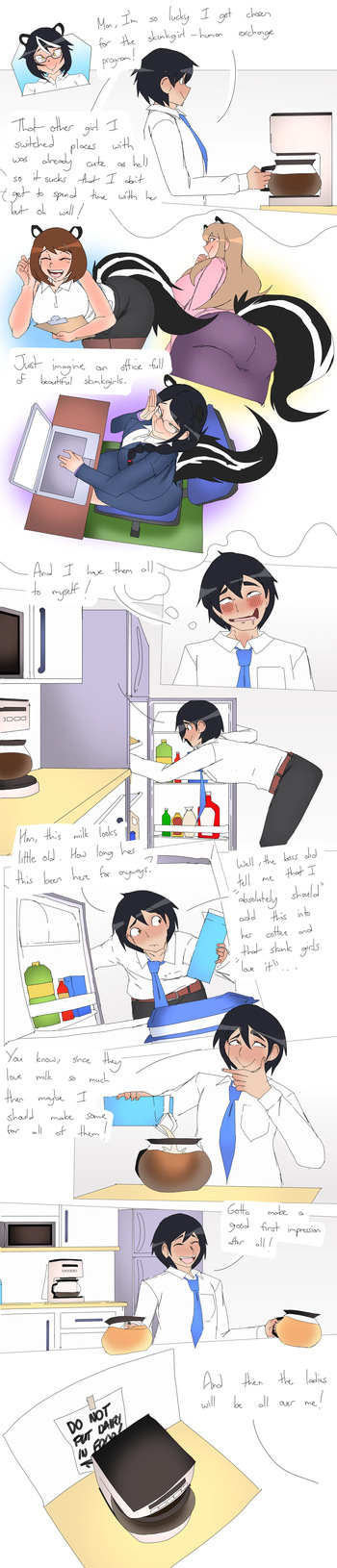 [Lazei] Skunk Girl Office Ladies Farting cover