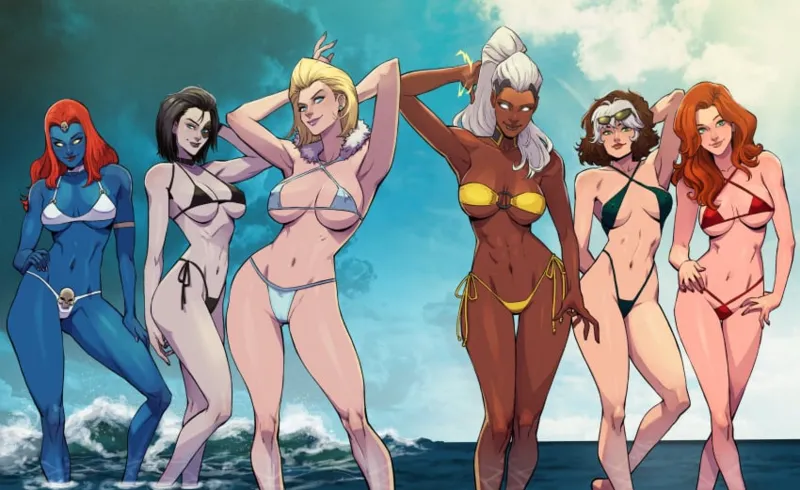 Storm, lesbian artwork . page 11 full