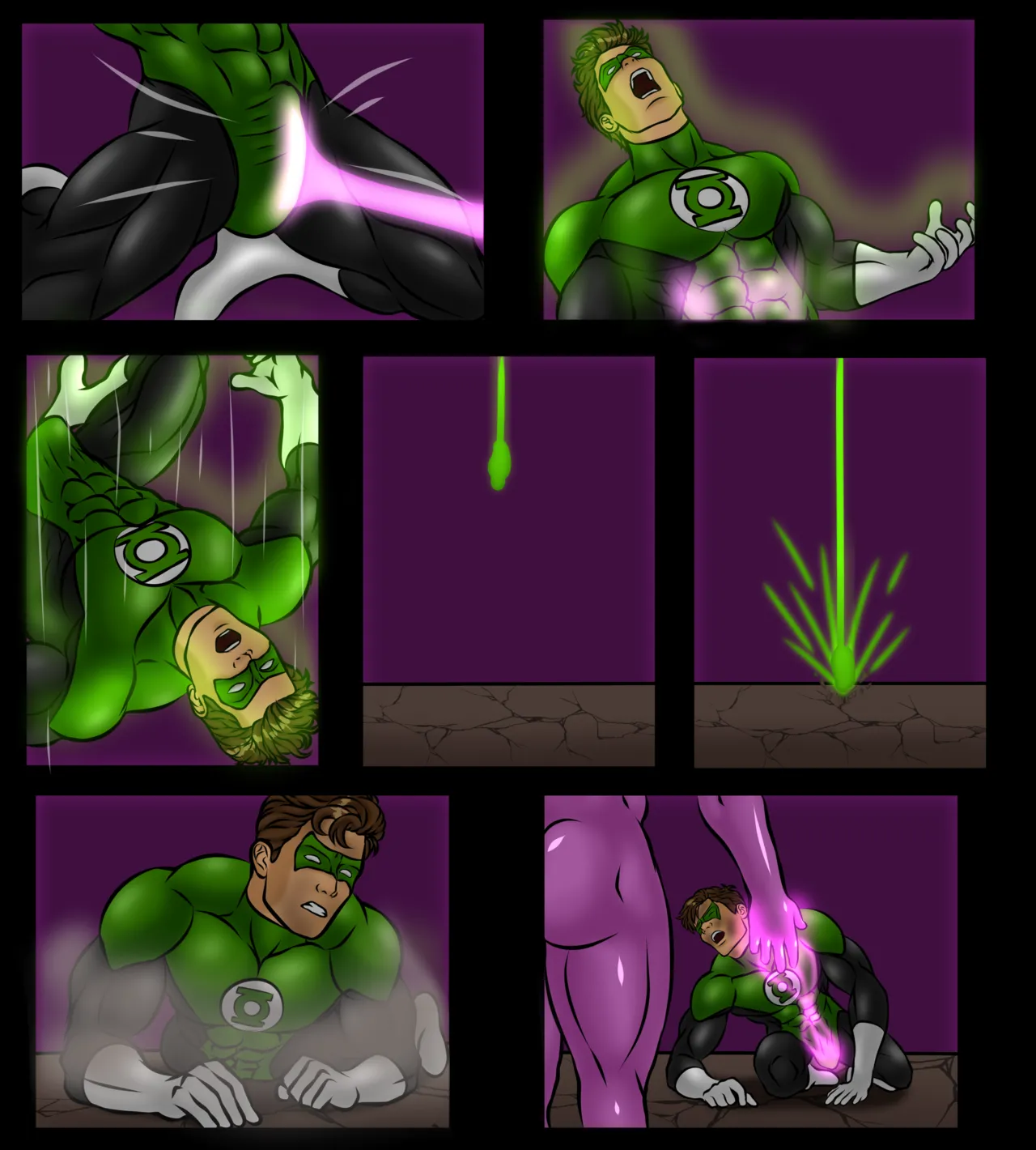 Onyx Mage vs Green Lantern page 8 full