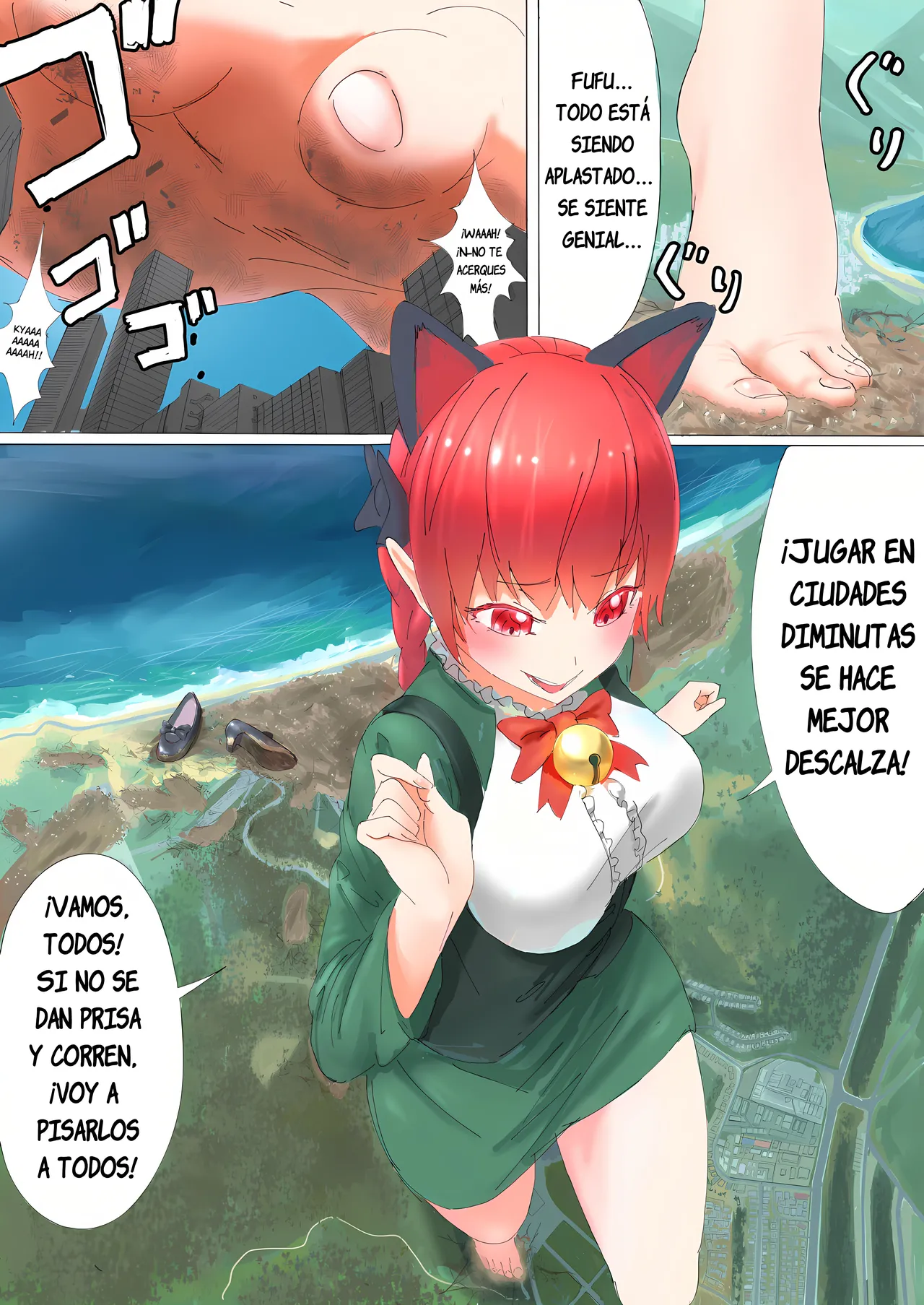 Tenshin Ranman Gigantic 4 - Rin Kaenbyou Uru Comic page 2 full