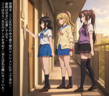 [Pixiv] Longshan T-YAMA【Strike the Blood】4P Room Apartment (AI Generated) cover