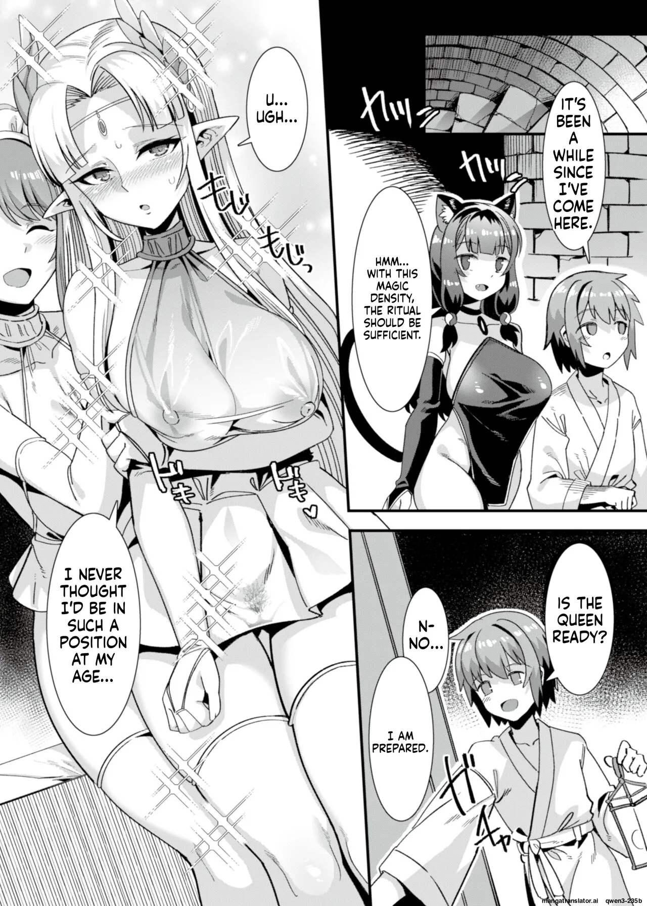 Oujo to Himekishi o Party de Rouraku shite Yotsugi o Tsukutte Boukoku o Sukuu Tame ni Harem Ecchi ~Otoko ga Umarenai Isekai e Shoukan sareta Ore ga Heroine o Ategawarete Kozukuri Ecchi 5~ page 12 full