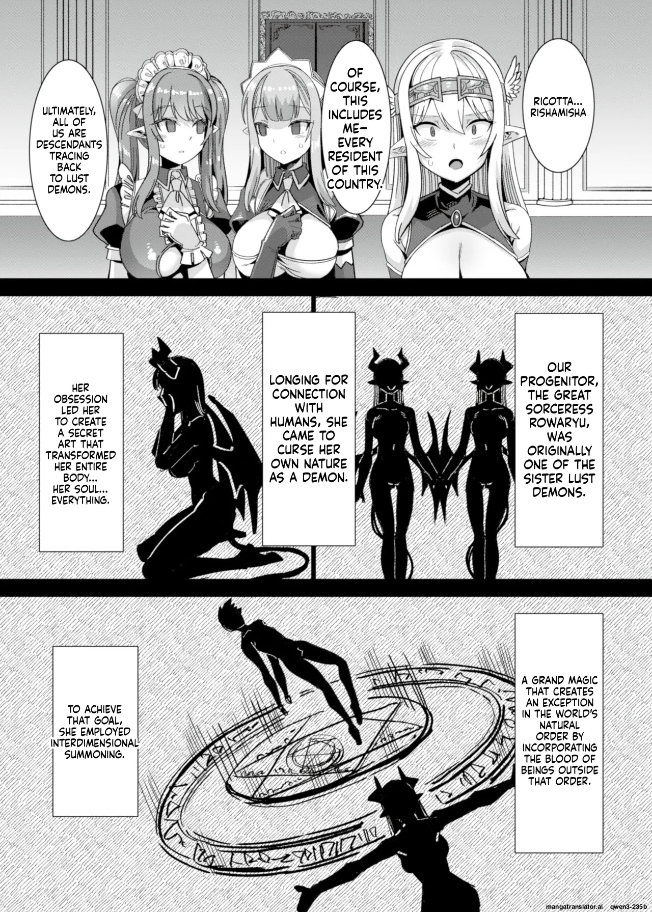 Oujo to Himekishi o Party de Rouraku shite Yotsugi o Tsukutte Boukoku o Sukuu Tame ni Harem Ecchi ~Otoko ga Umarenai Isekai e Shoukan sareta Ore ga Heroine o Ategawarete Kozukuri Ecchi 5~ page 5 full